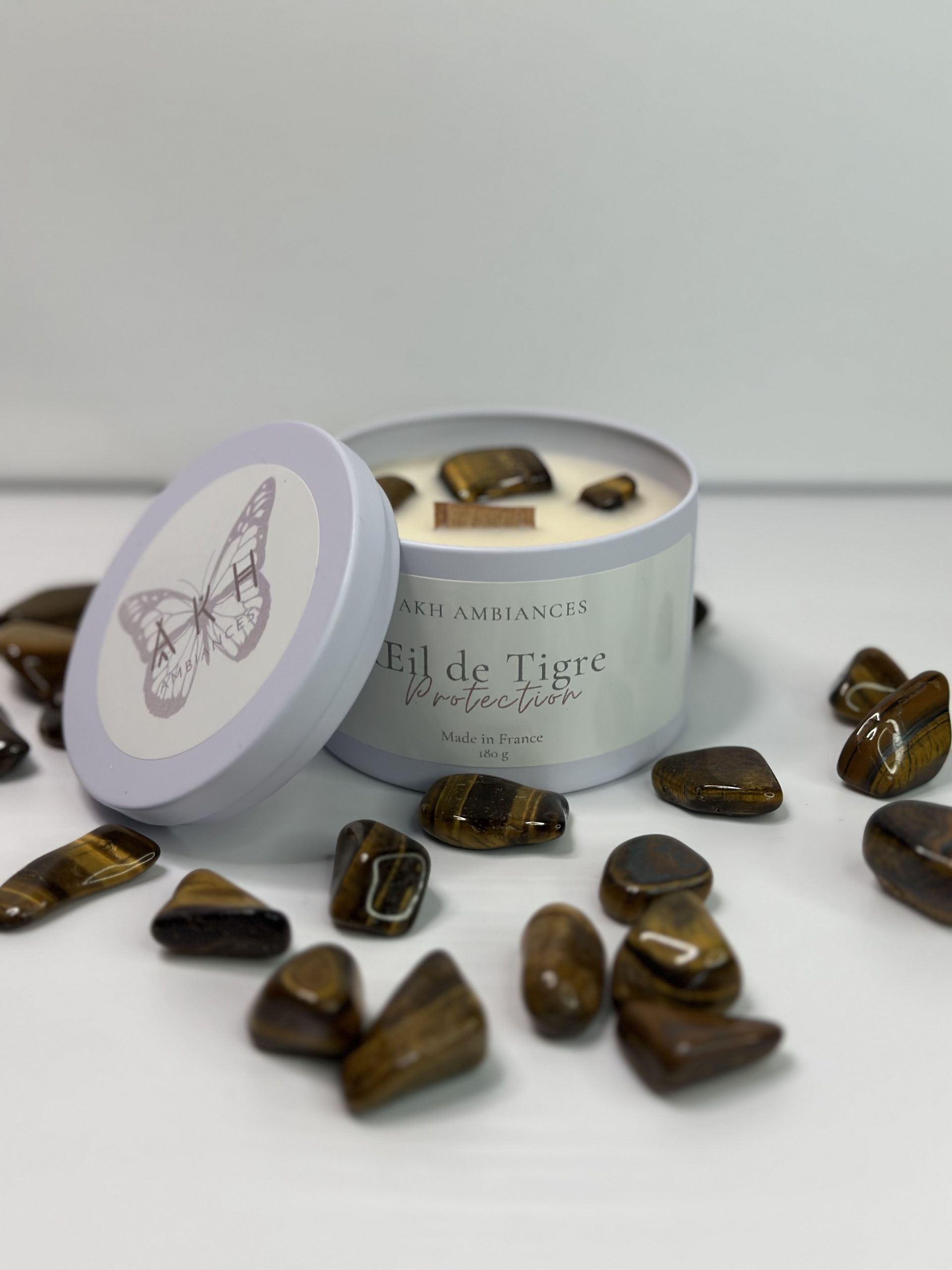Bougie Parfumée Œil de Tigre Protection – Image 4