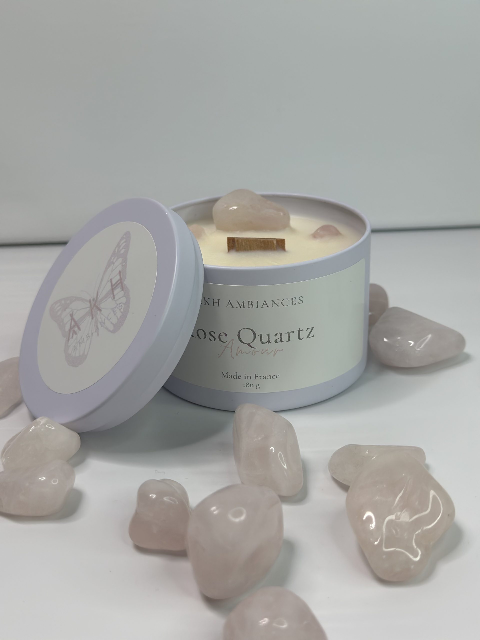 Bougie Parfumée Rose Quartz Amour – Image 4